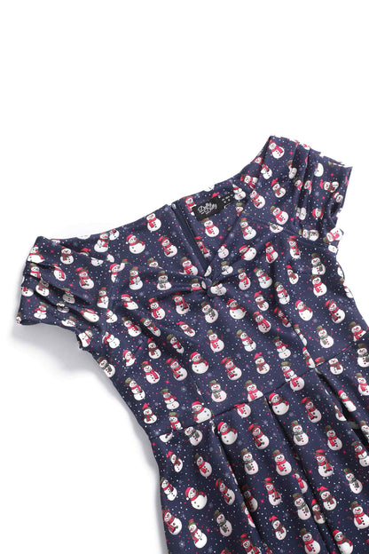 Lily Snowman Purple Circle Dress