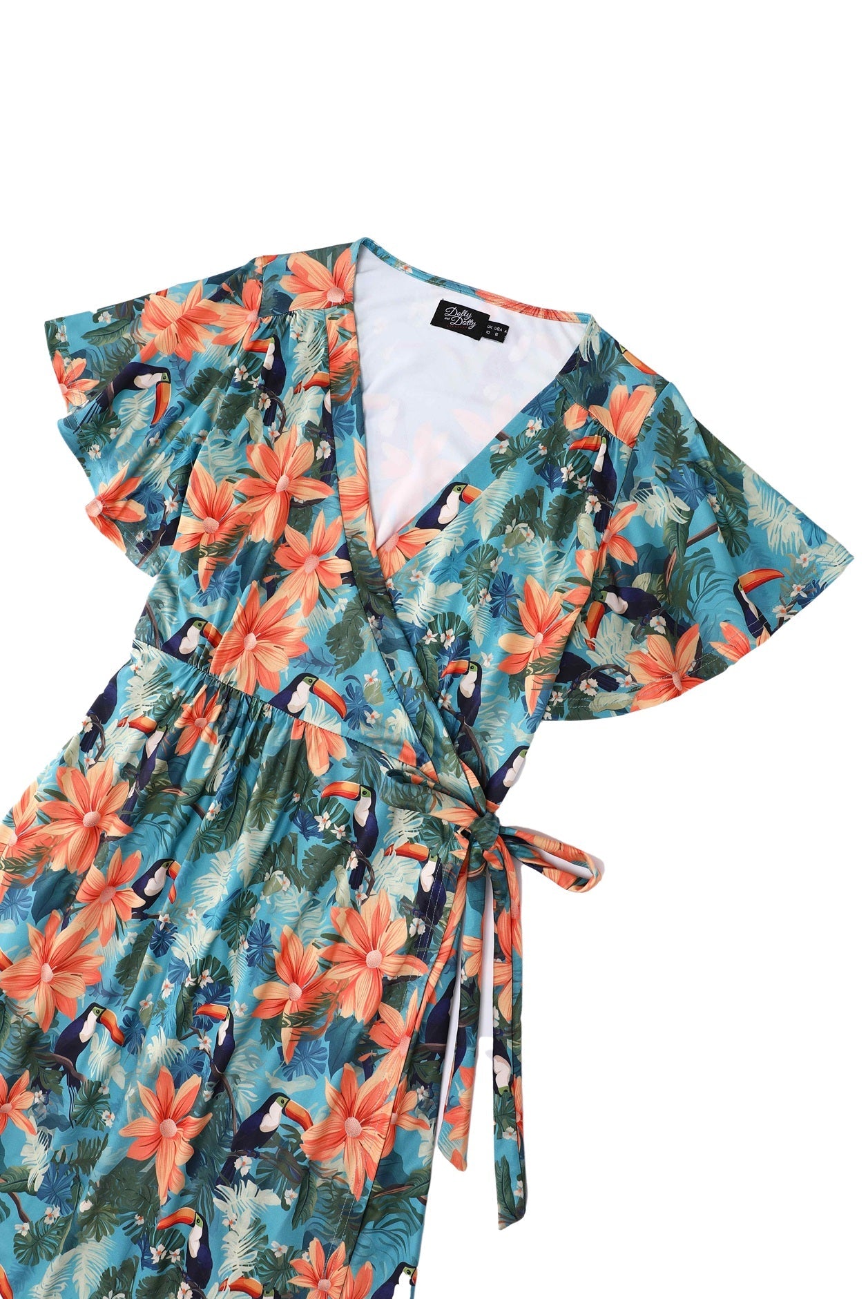 Isla Tiki Toucan Maxi Wrap Dress