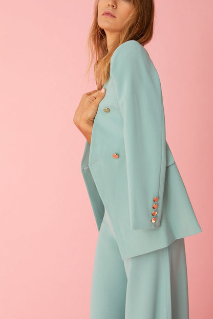 Traje Chaqueta Cornelia & Pantalon Lyn Verde · Pretty in Pink ·