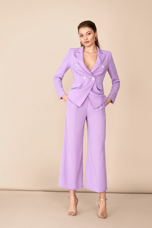 Traje de Chaqueta Bibiana + Pantalon Libi Malva · Rivera ·