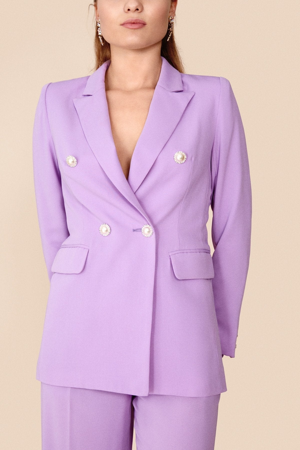Traje de Chaqueta Bibiana + Pantalon Libi Malva · Rivera ·