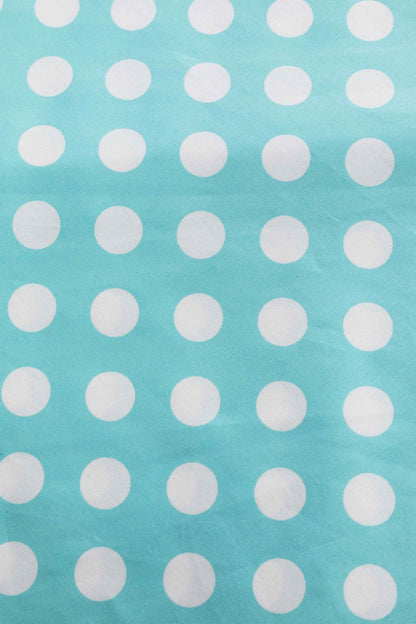 Maisie Turquoise Polka Dot Full Circle Midi Skirt