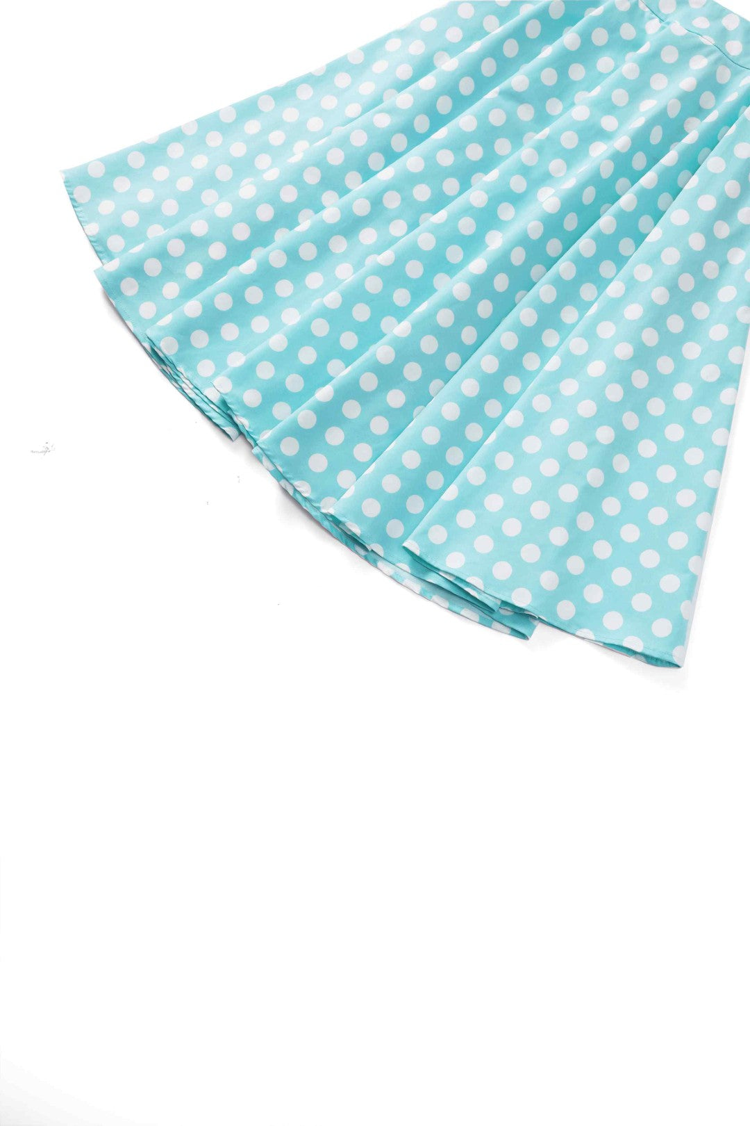 Maisie Turquoise Polka Dot Full Circle Midi Skirt