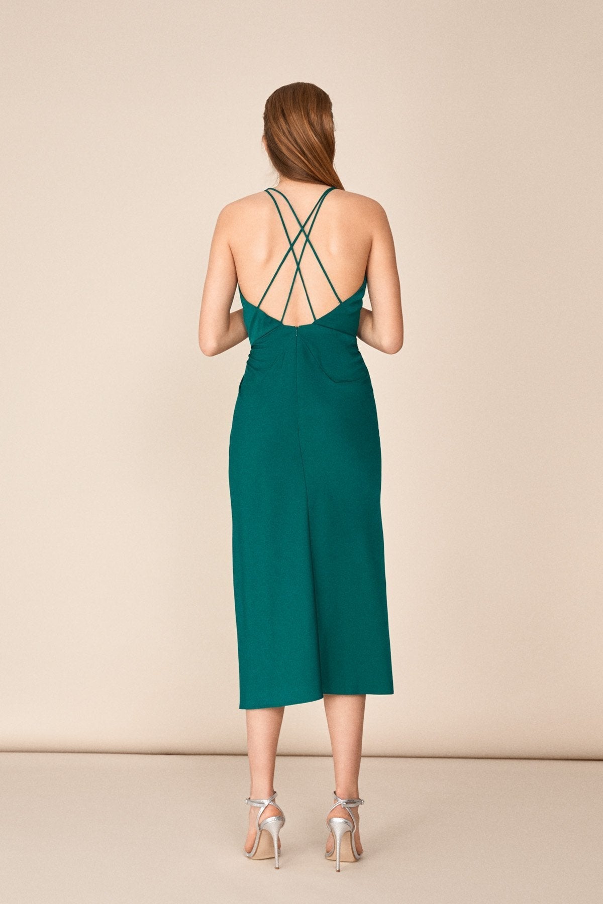 Vestido Lina Verde Esmeralda · LAST CHANCE ·