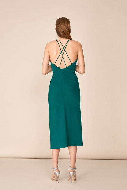 Vestido Lina Verde Esmeralda · LAST CHANCE ·