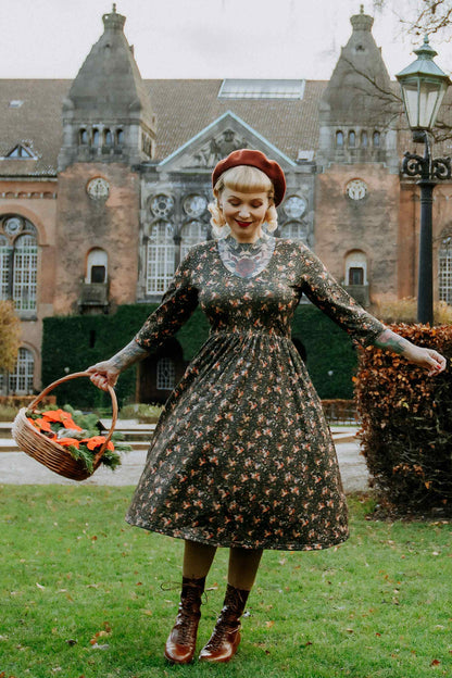 Billie Woodland Fox Den Print Dress